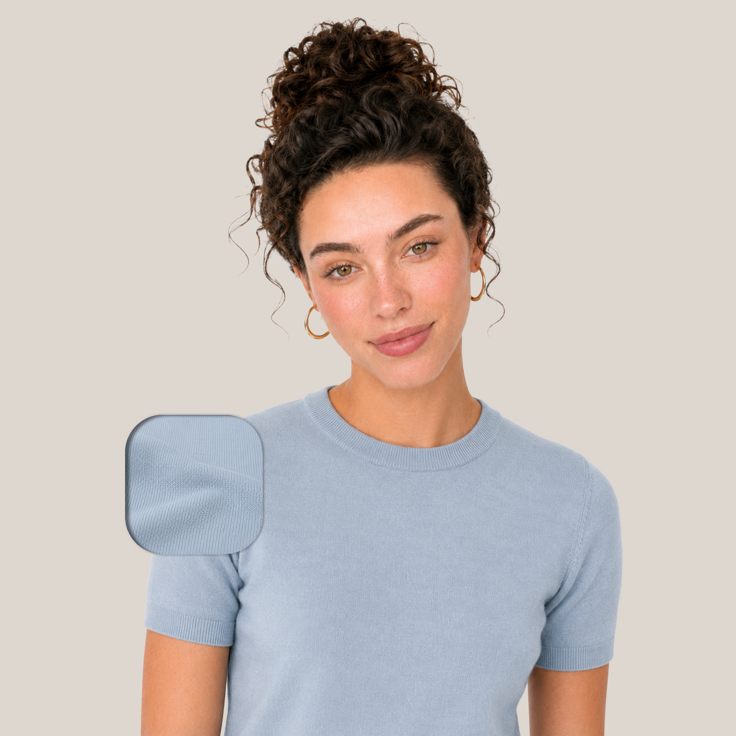 Round knitwear basic Italian-Inspired Cut.