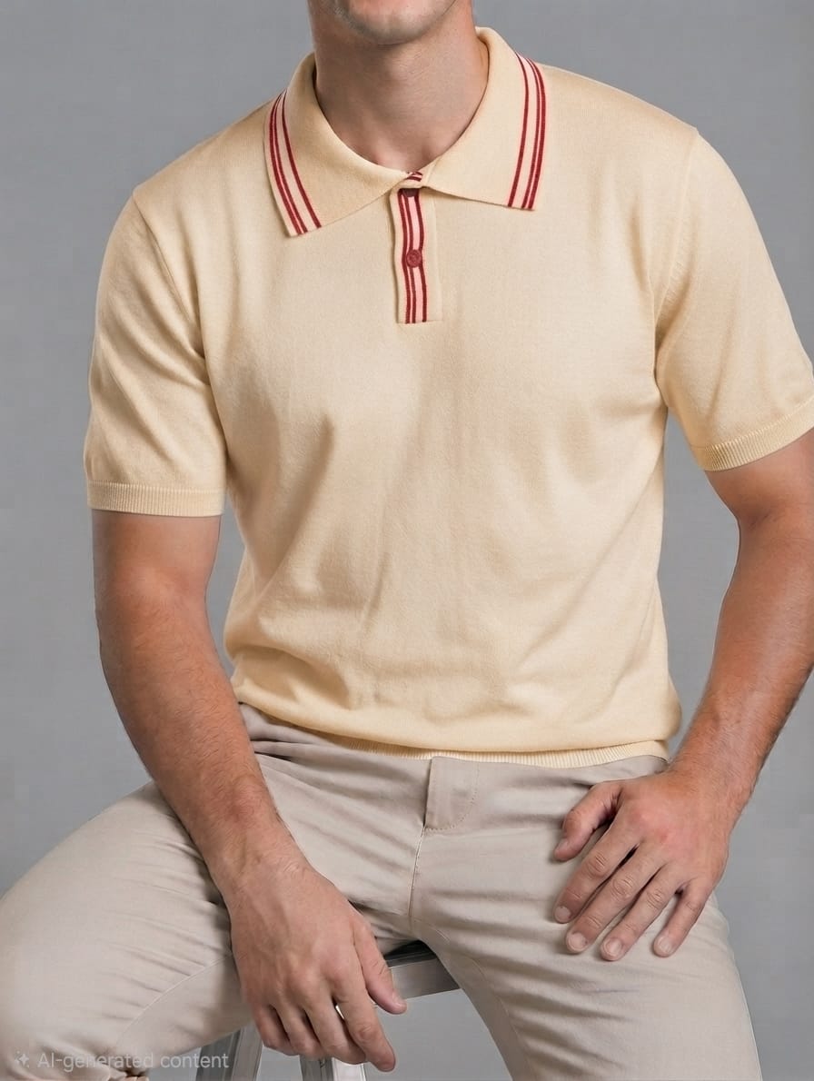 Riviera Stripe Knitted Polo