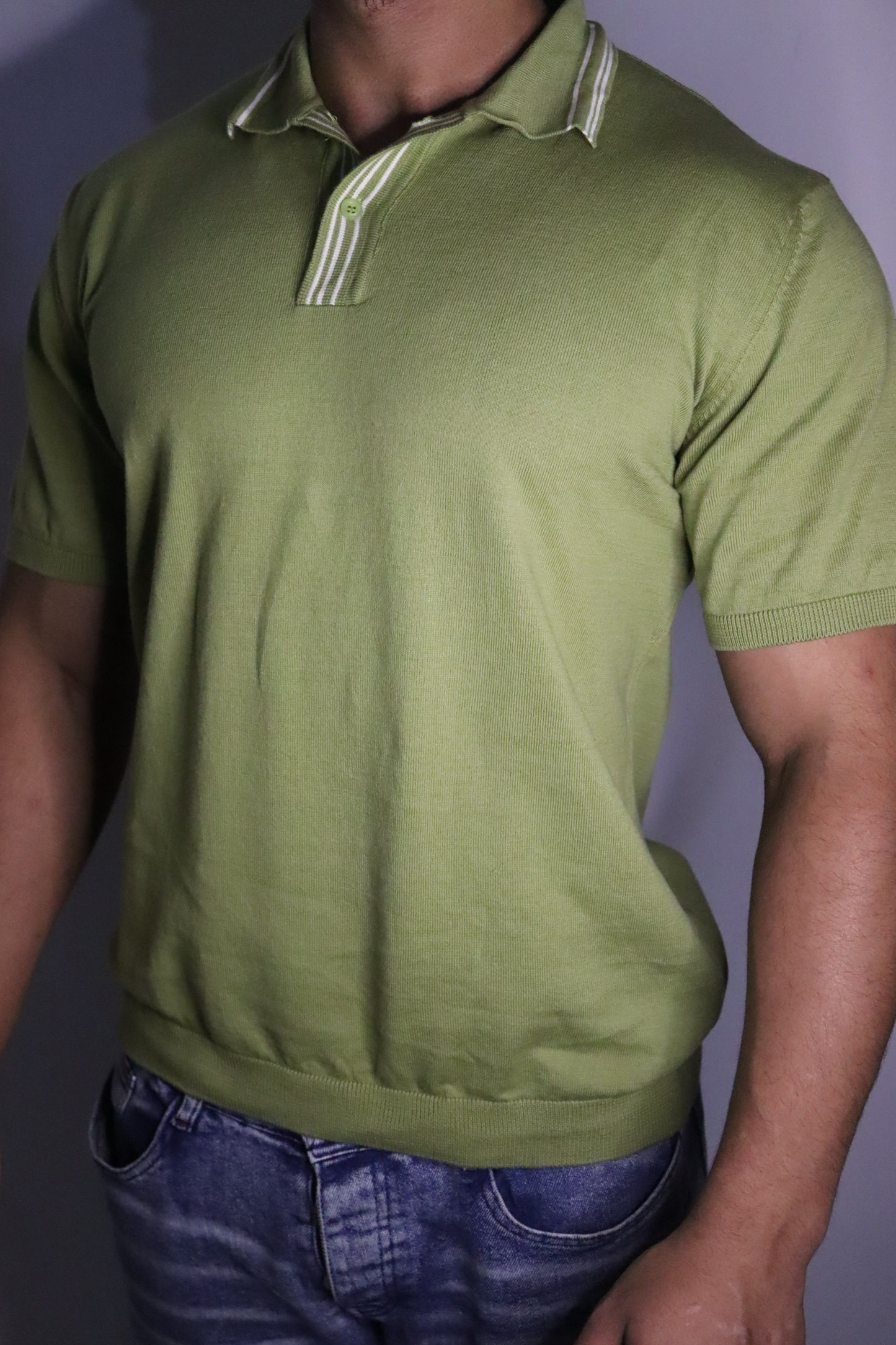 Riviera Stripe Knitted Polo