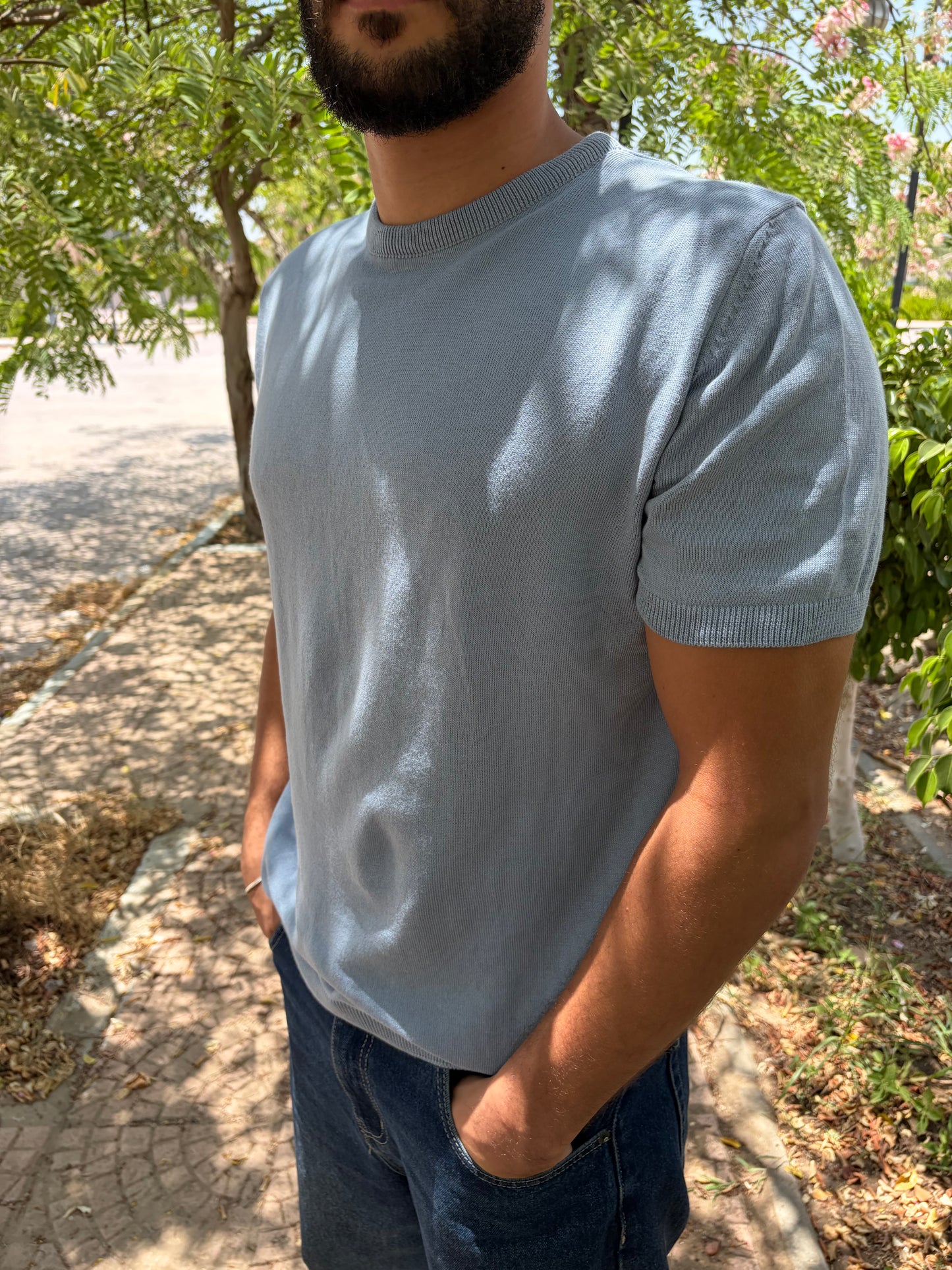 A Round knitwear basic Italian-Inspired Cut