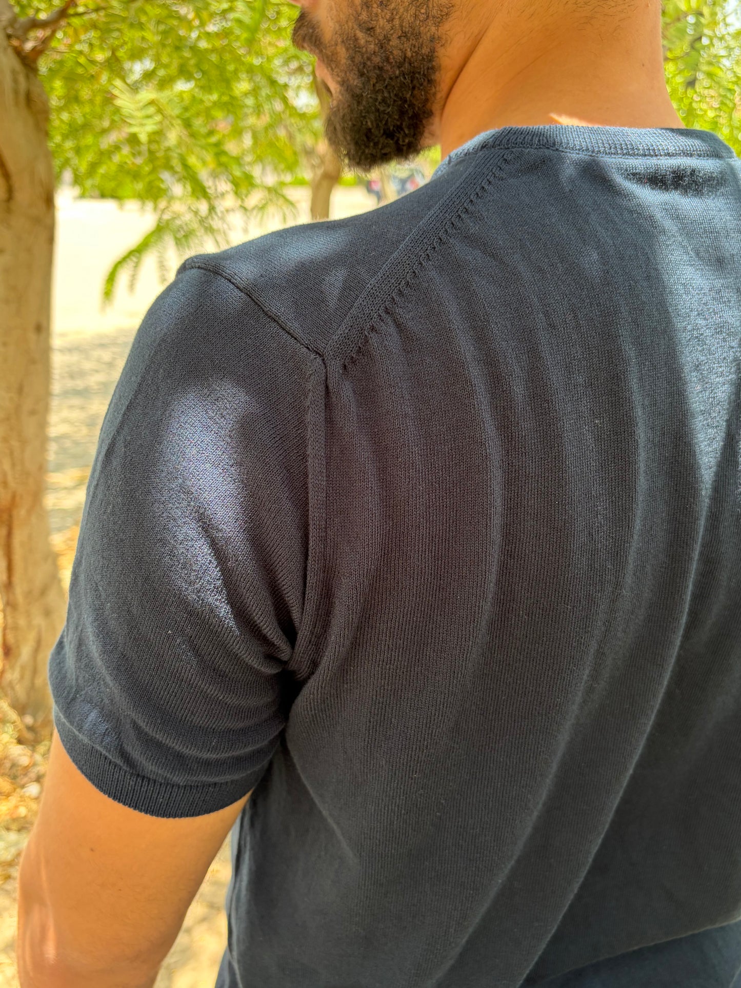 A Round knitwear basic Italian-Inspired Cut