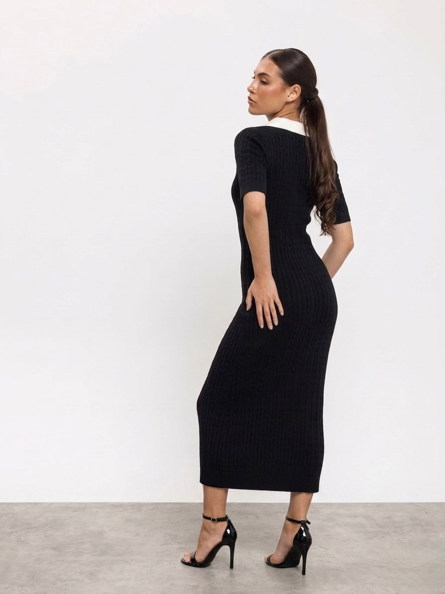 Cable knit dress