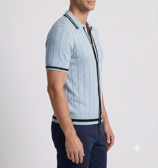 Knitted Polo Cardigan
