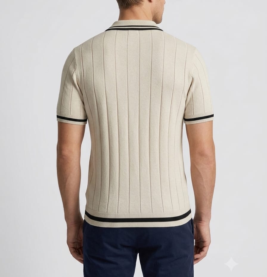 Knitted Polo Cardigan