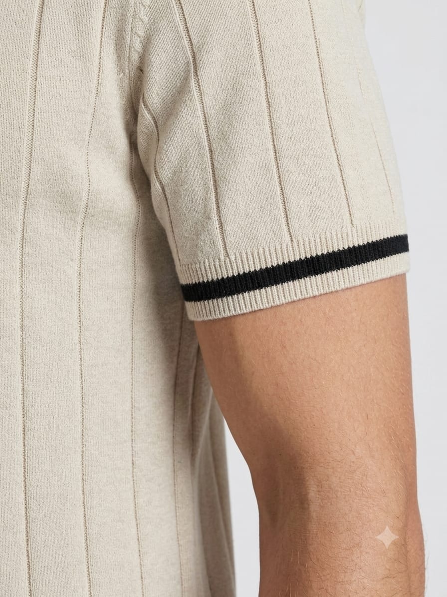 Knitted Polo Cardigan
