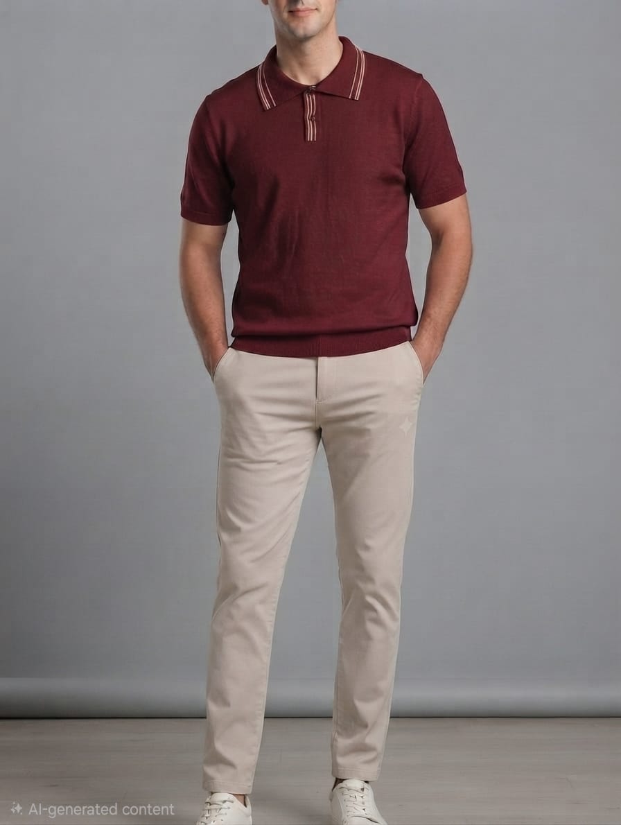 Riviera Stripe Knitted Polo