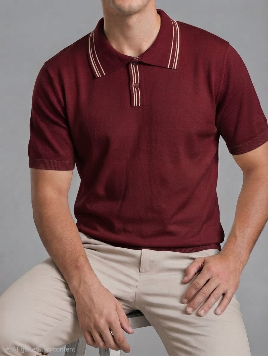 Riviera Stripe Knitted Polo