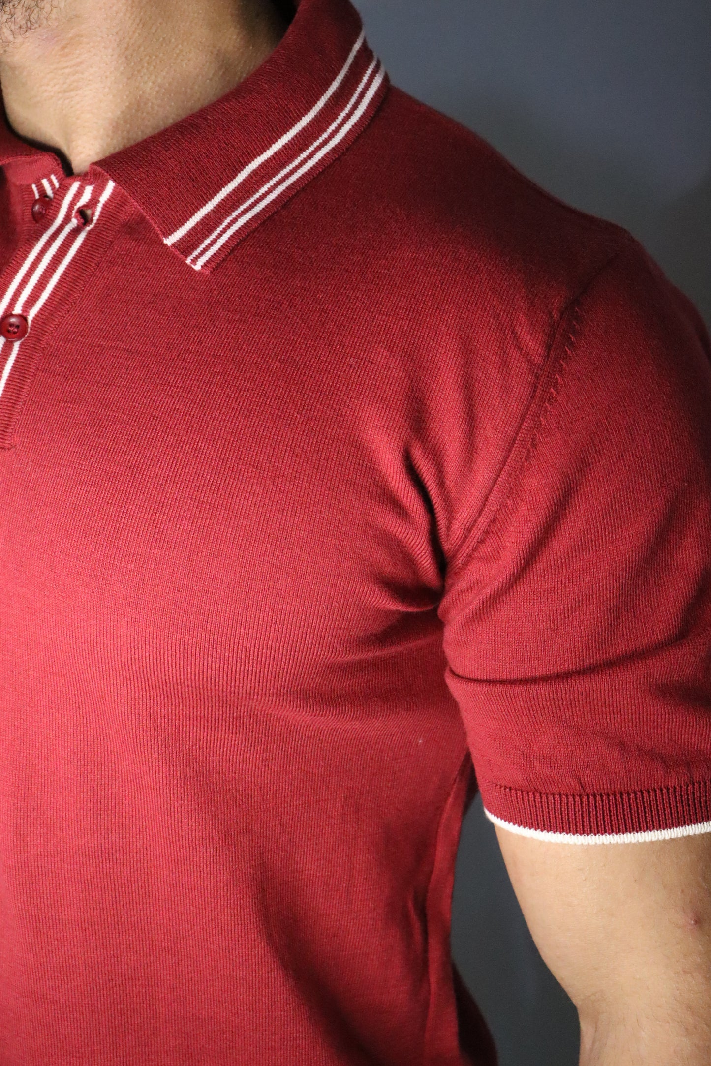 Riviera Stripe Knitted Polo
