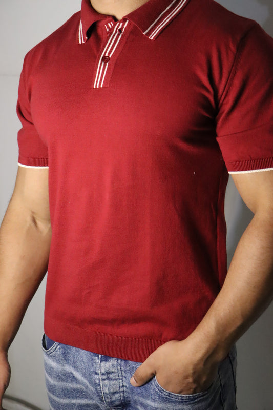 Riviera Stripe Knitted Polo