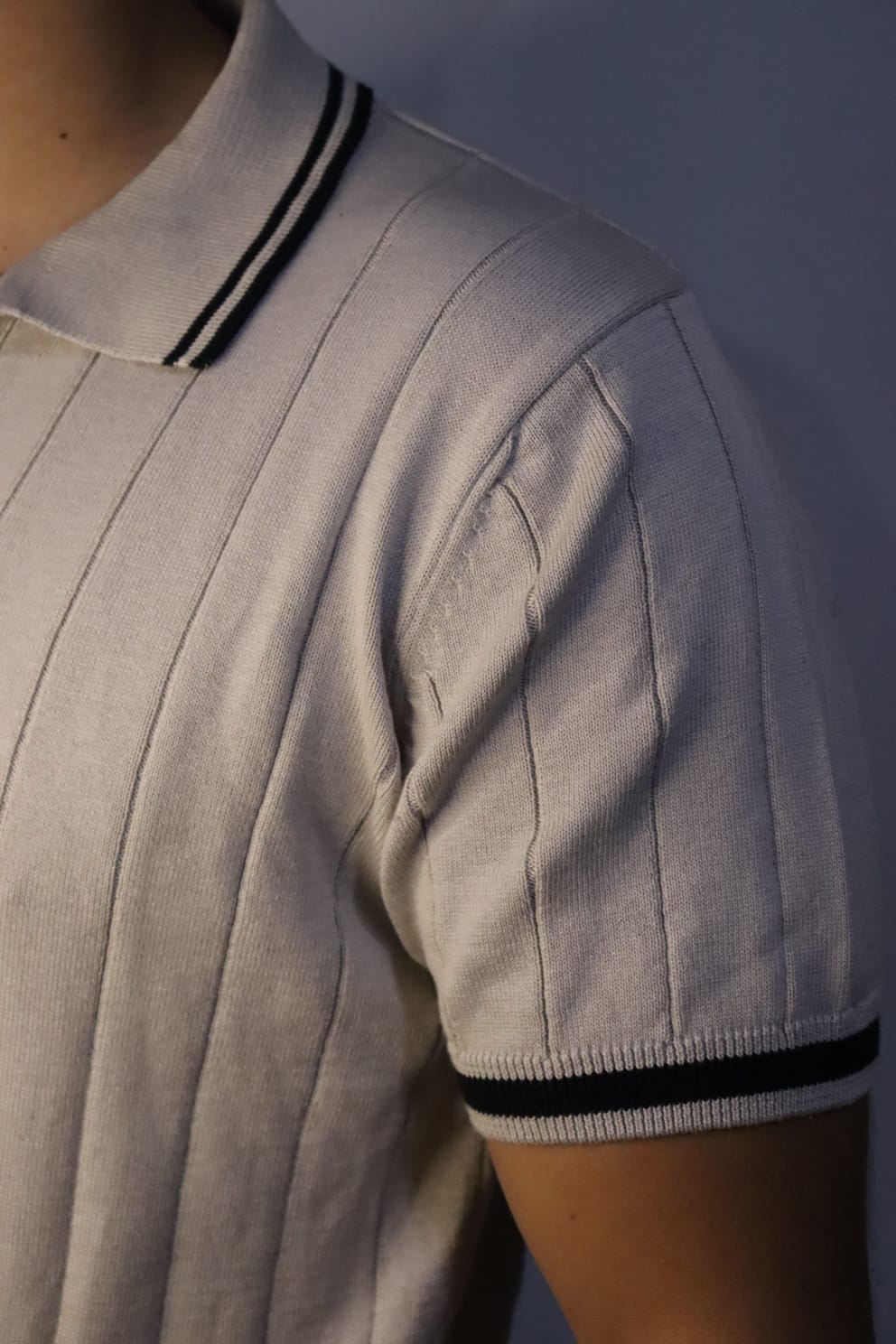 Knitted Polo Cardigan