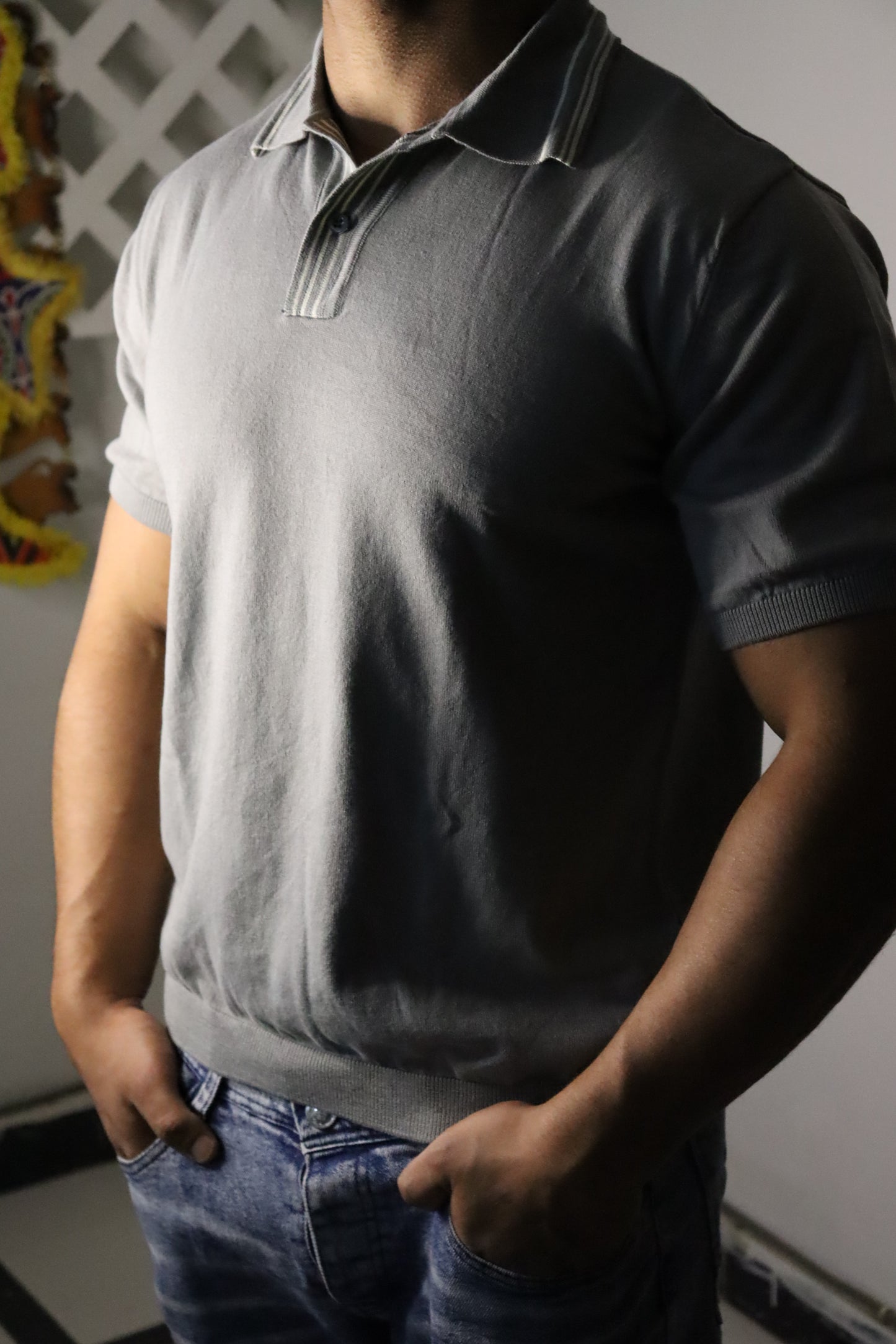 Riviera Stripe Knitted Polo