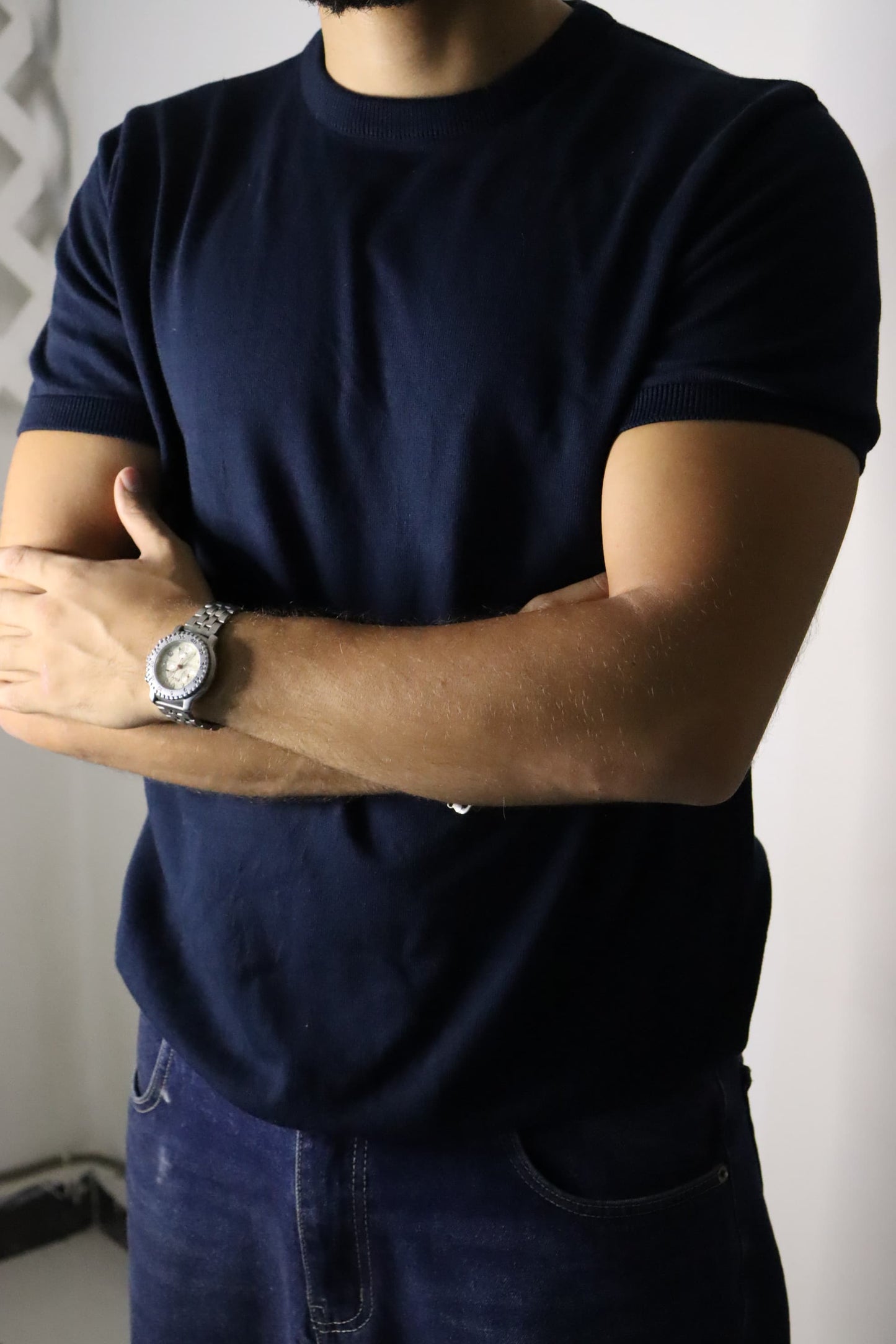 A Round knitwear basic Italian-Inspired Cut
