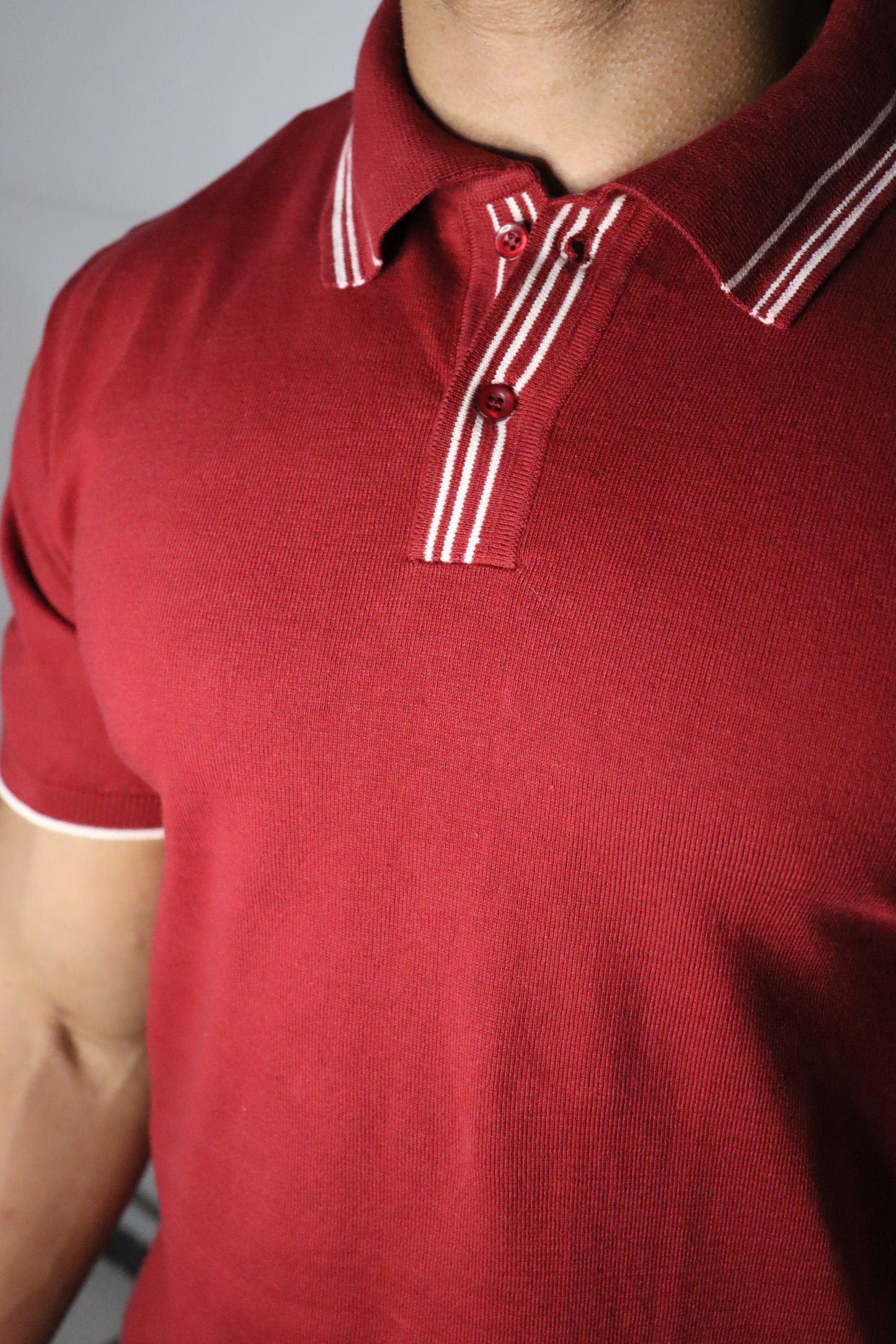 Riviera Stripe Knitted Polo