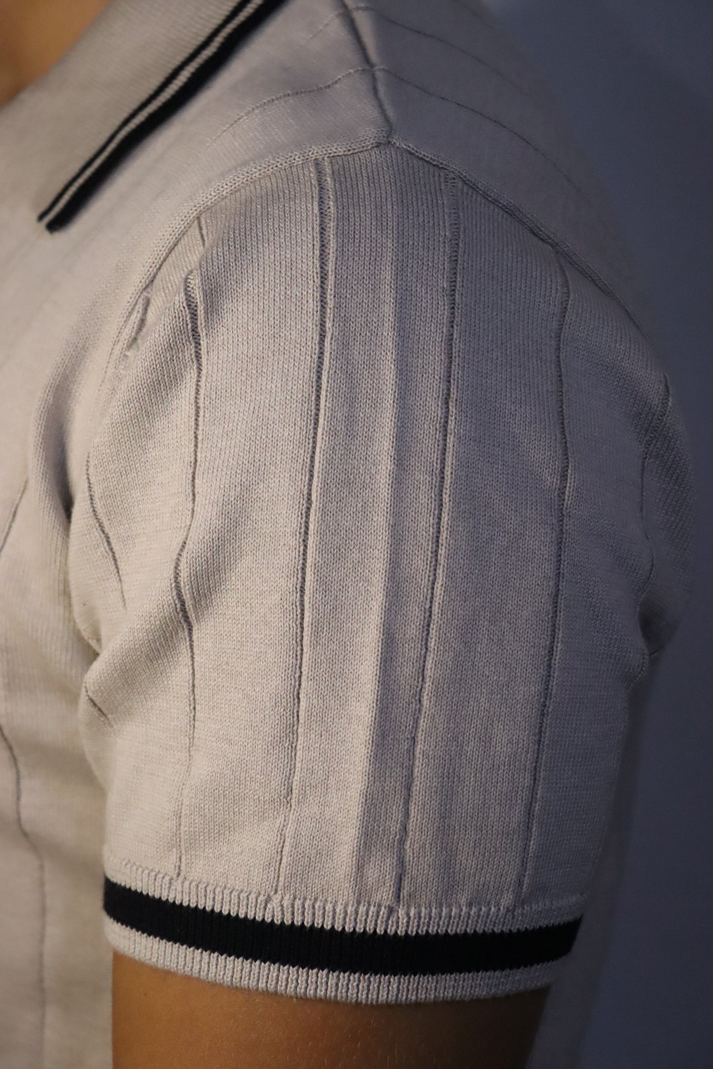 Knitted Polo Cardigan