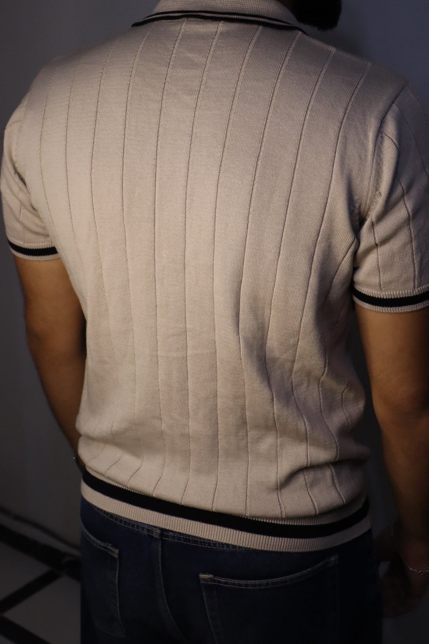 Knitted Polo Cardigan