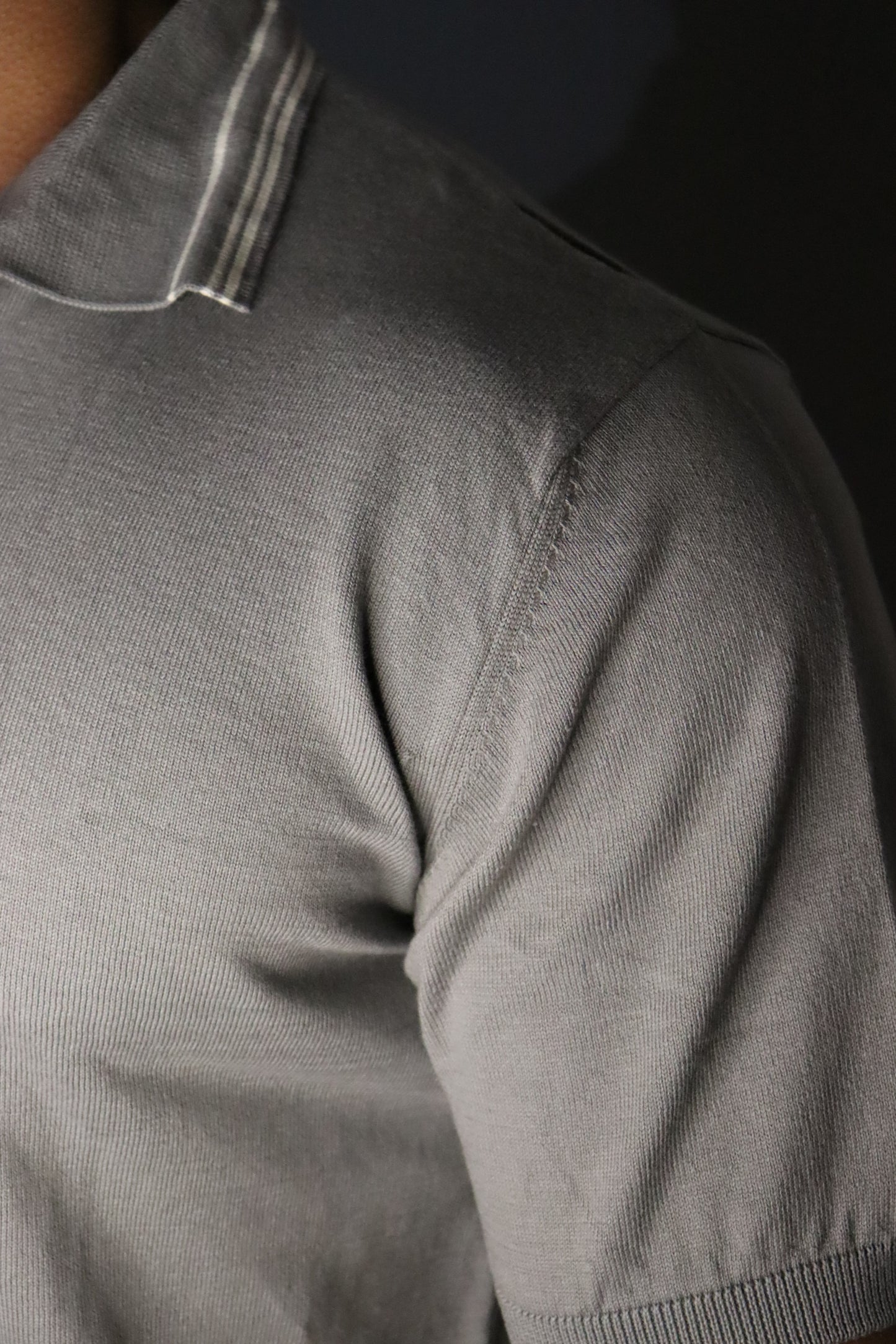 Riviera Stripe Knitted Polo